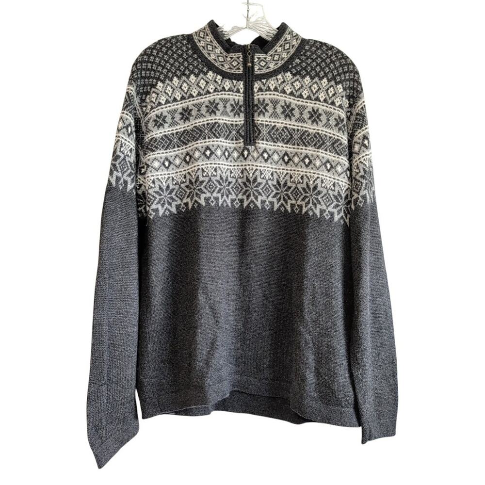 Alpaca Imports Alpaca/Acrylic/Wool Sweater Men's Large Cozy Fall Grandpacore
